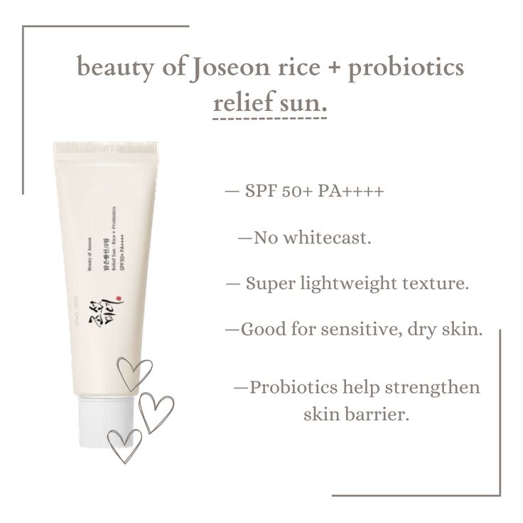 Beauty of Joseon Relief Sun (Rice + Probiotics) SPF 50+ PA++++