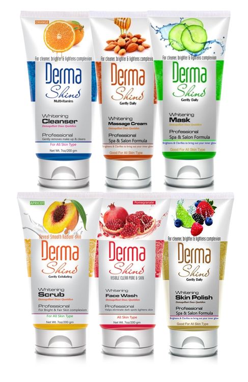 Derma Shine Fruit Facial Kit, 6-Pack (70gm Each)