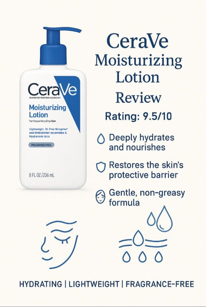 CeraVe Moisturizing Lotion Dry to Very Dry Skin - 236ml