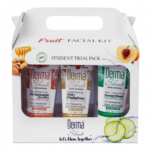 Derma Shine Fruit Facial Kit, 6-Pack (70gm Each)