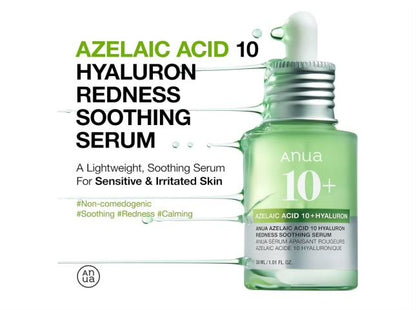 Anua Azelaic Acid 10+ Hyaluron Soothing Serum (30ml)