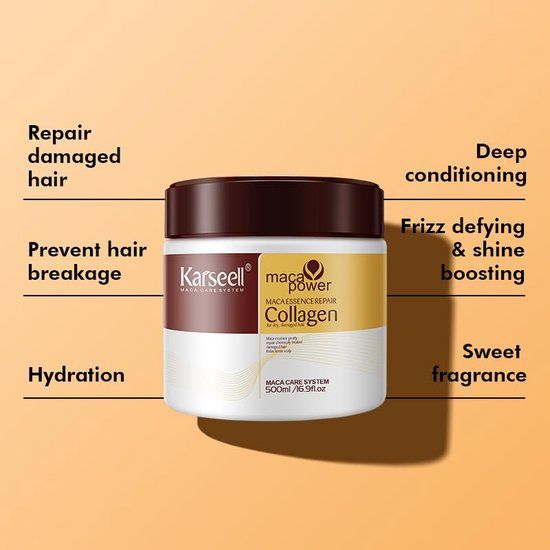 Karseell Nourishing Collagen Hair Treatment Mask for Dry & Damaged Hair - 500ml