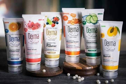 Derma Shine Fruit Facial Kit, 6-Pack (70gm Each)